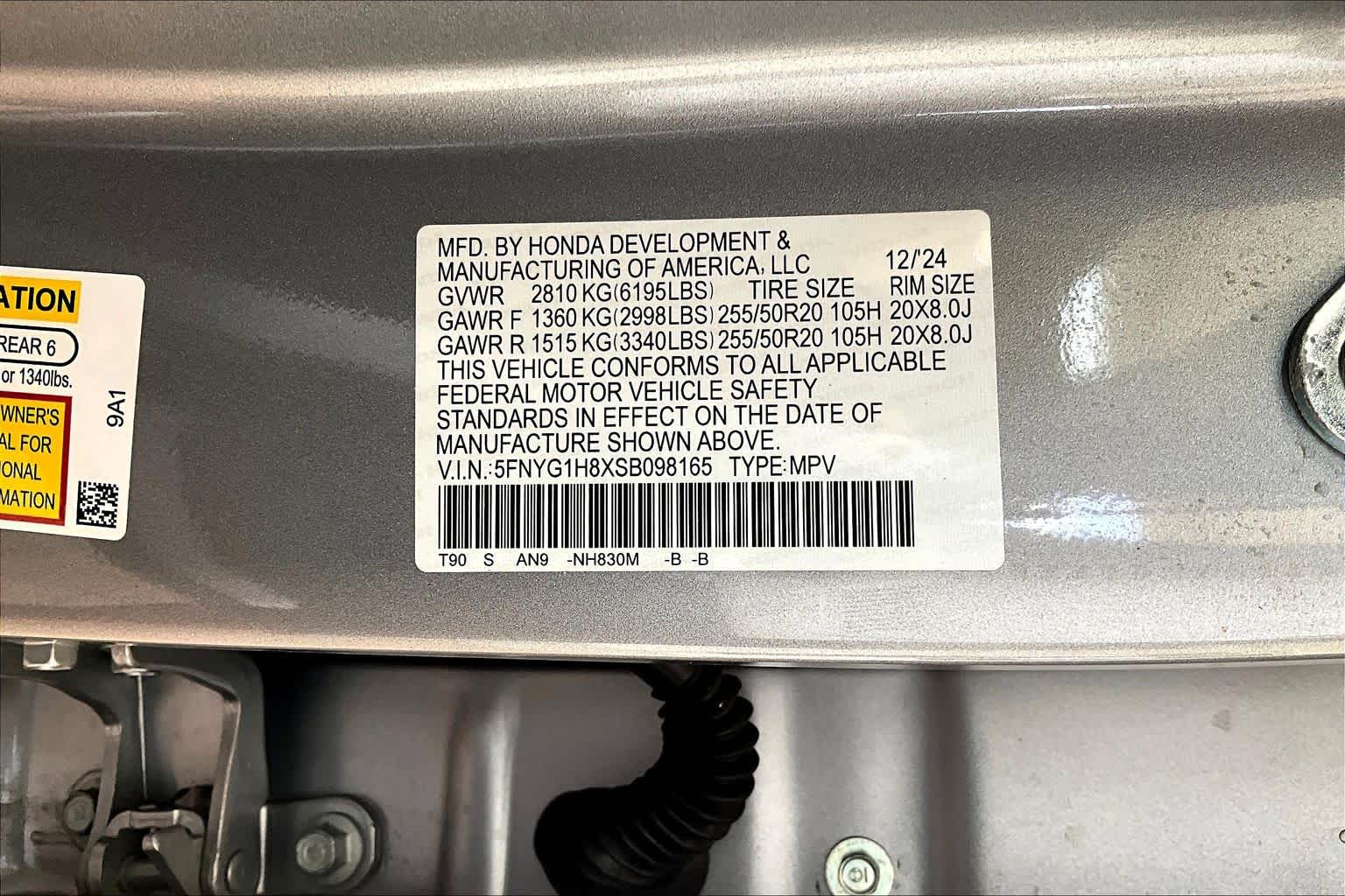 2025 Honda Pilot Elite Lunar Silver Metallic at Honda of Clear Lake