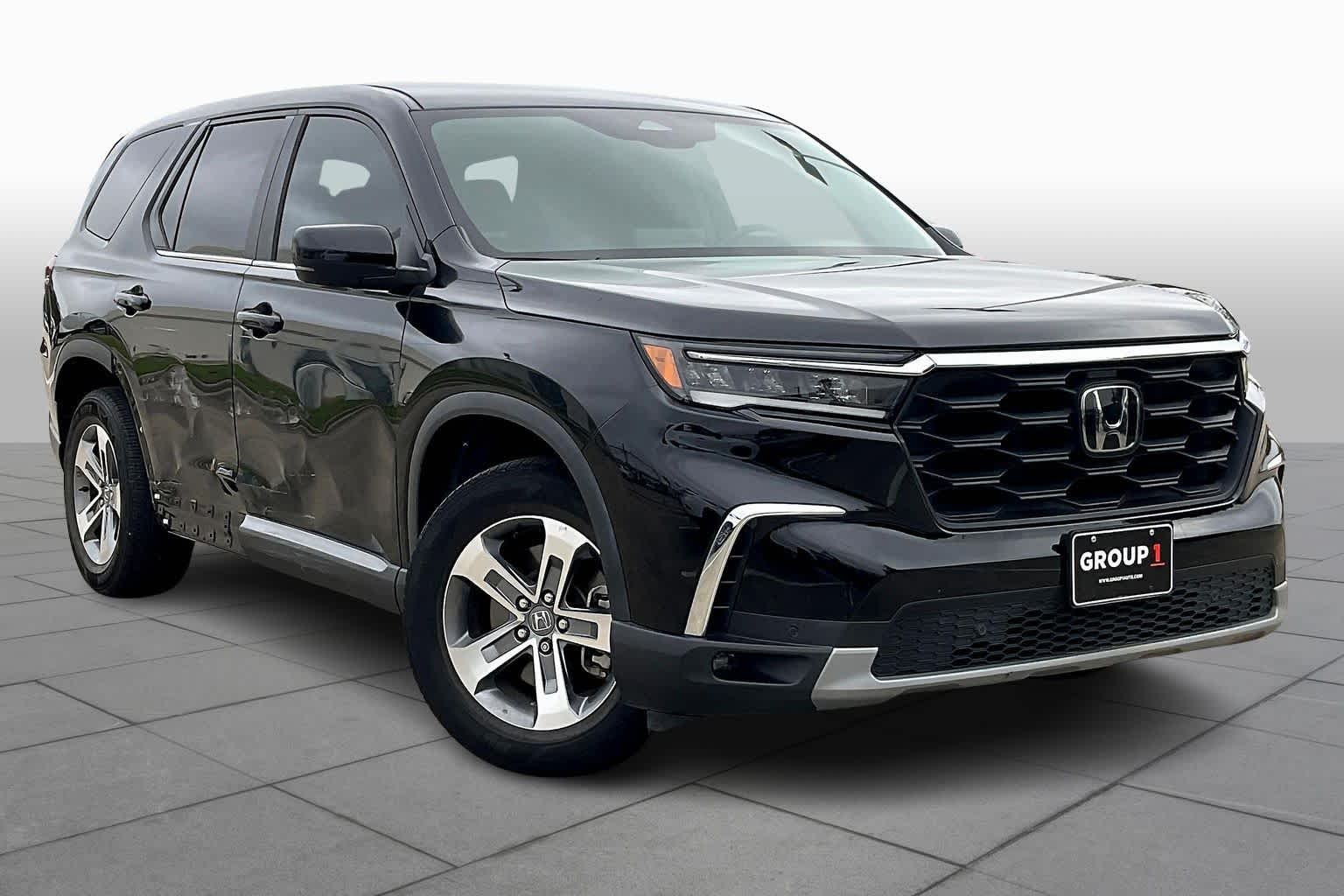 2023 Honda Pilot EX-L 8 Passenger Crystal Black Pearl at AutoNation USA Houston