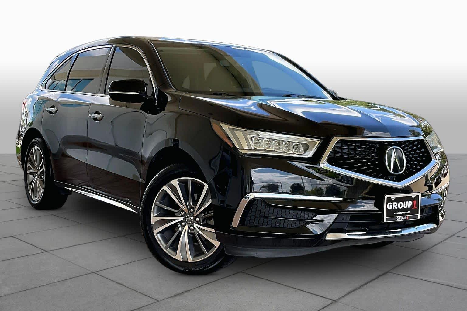 2017 Acura MDX w/Technology Pkg Crystal Black Pearl at Lone Star Chevrolet