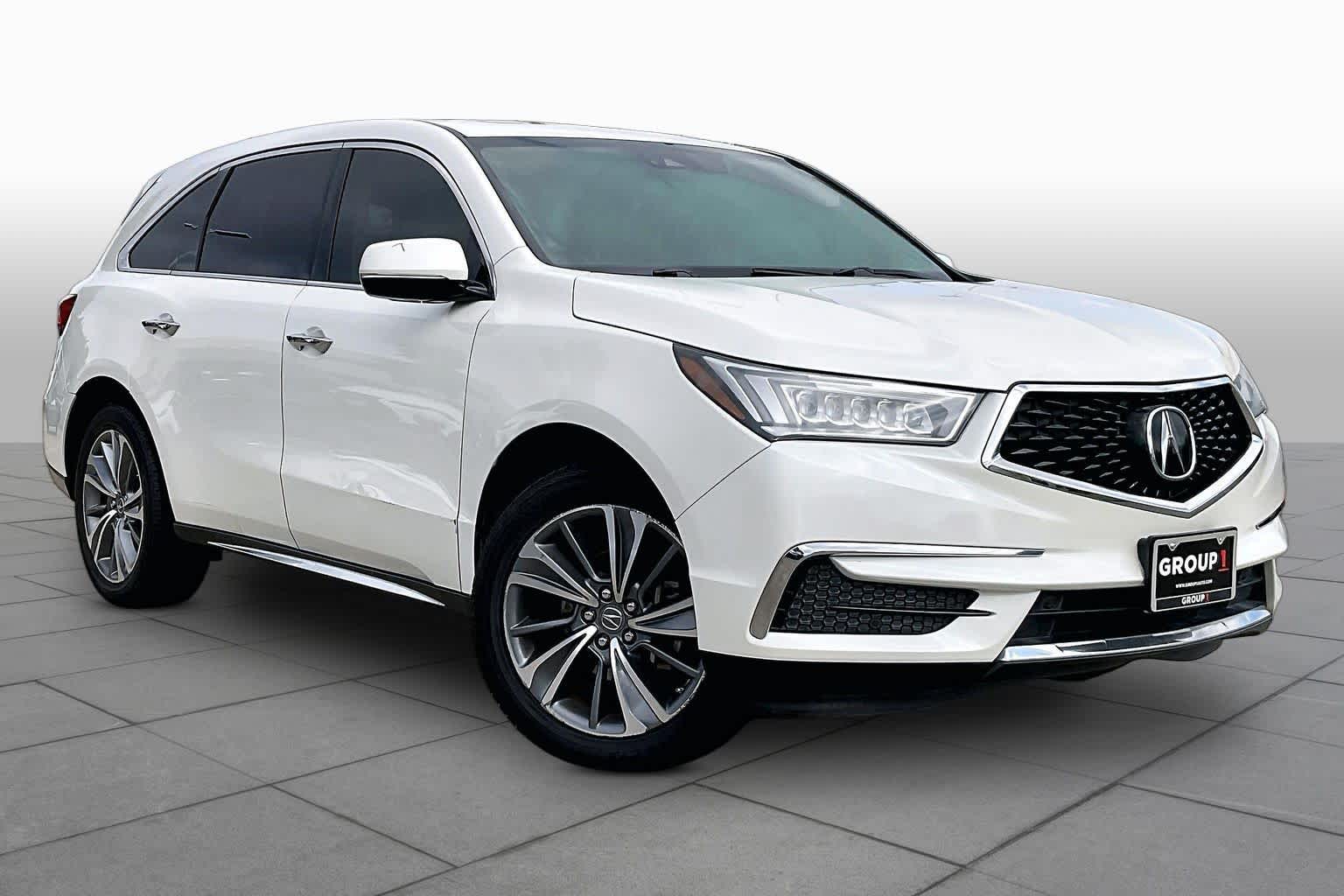 2017 Acura MDX w/Technology Pkg White Diamond Pearl at AutoNation USA Katy