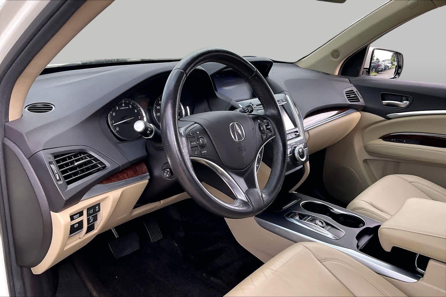2017 Acura MDX w/Technology Pkg White Diamond Pearl at AutoNation USA Katy