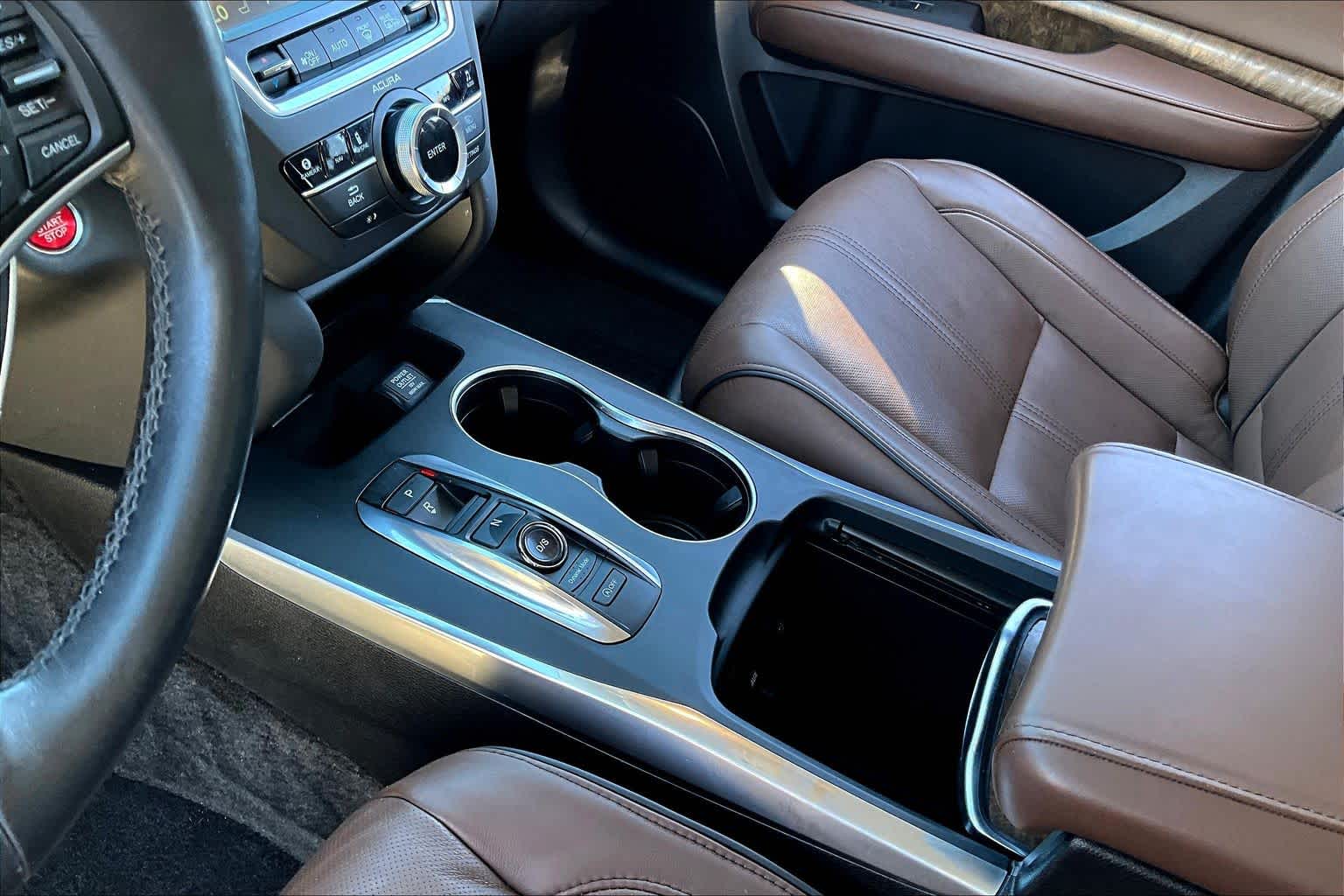 2017 Acura MDX w/Advance Pkg White Diamond Pearl at Sterling McCall Acura