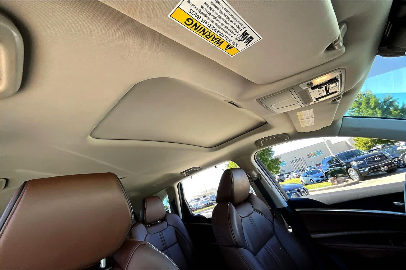 2017 Acura MDX w/Advance Pkg White Diamond Pearl at Sterling McCall Acura