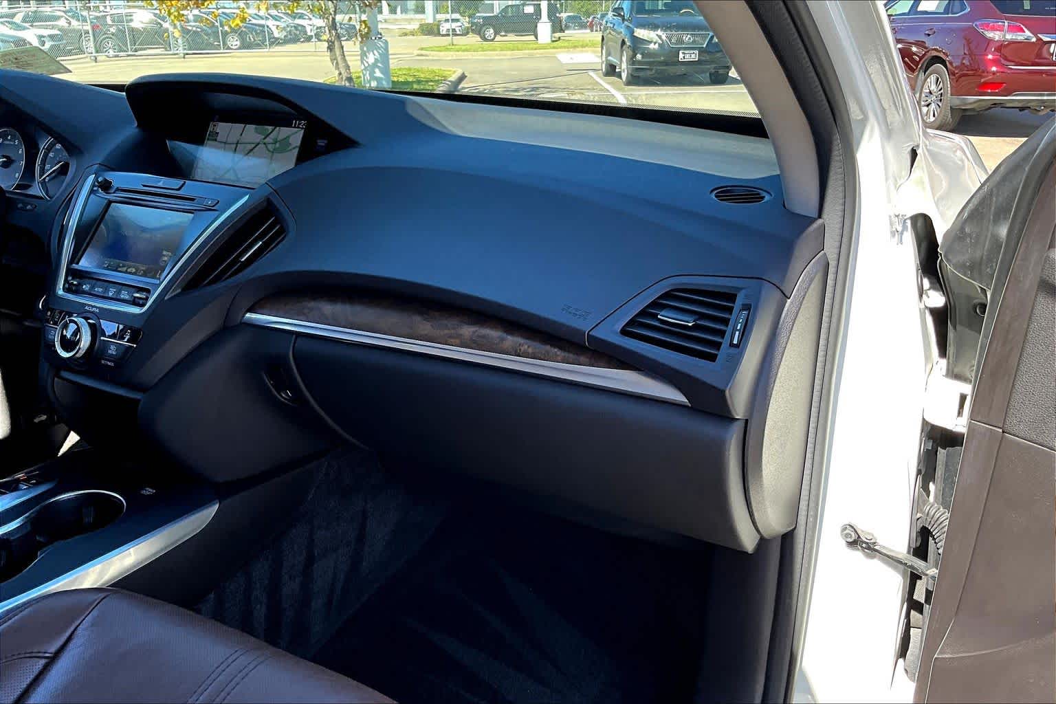 2017 Acura MDX w/Advance Pkg White Diamond Pearl at Sterling McCall Acura