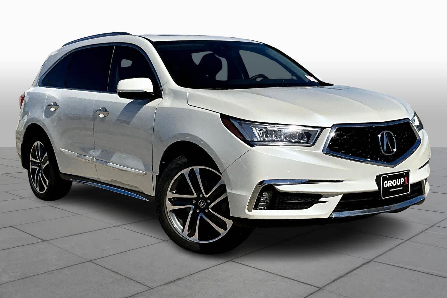 2017 Acura MDX w/Advance Pkg White Diamond Pearl at Sterling McCall Acura