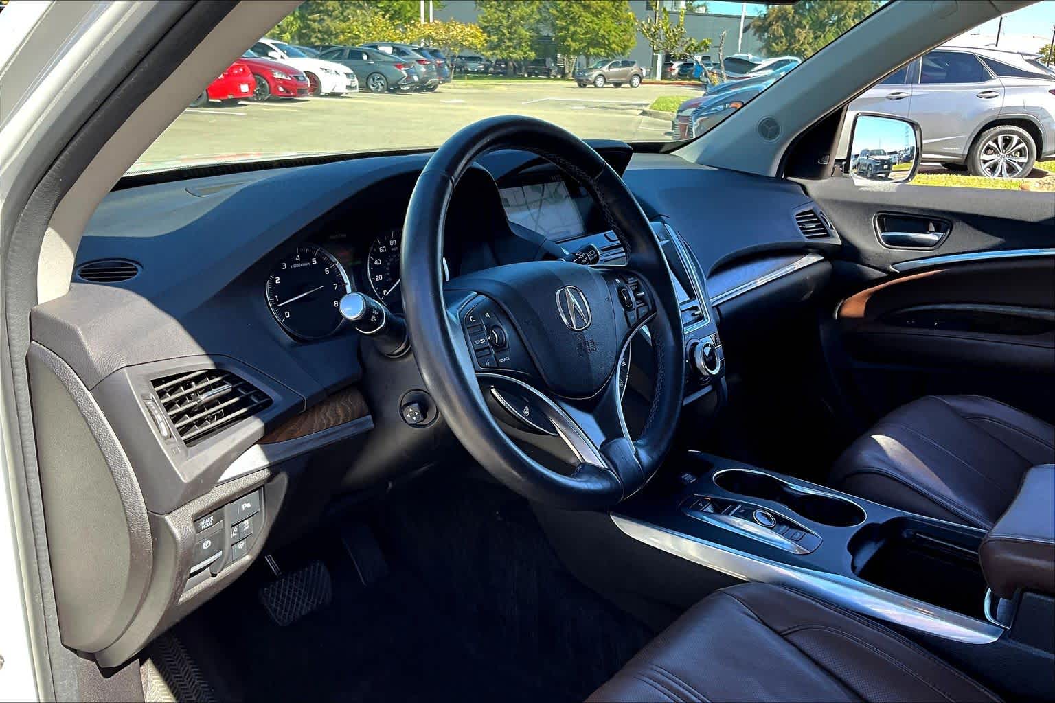 2017 Acura MDX w/Advance Pkg White Diamond Pearl at Sterling McCall Acura