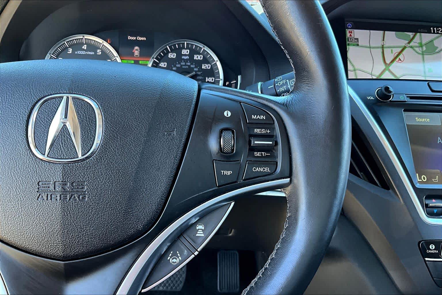 2017 Acura MDX w/Advance Pkg White Diamond Pearl at Sterling McCall Acura