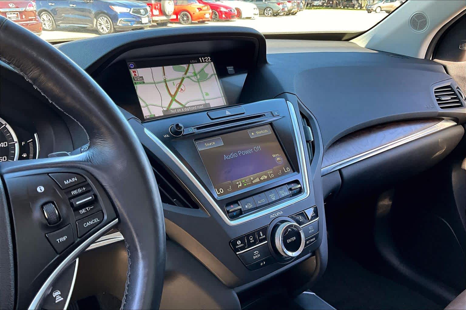 2017 Acura MDX w/Advance Pkg White Diamond Pearl at Sterling McCall Acura