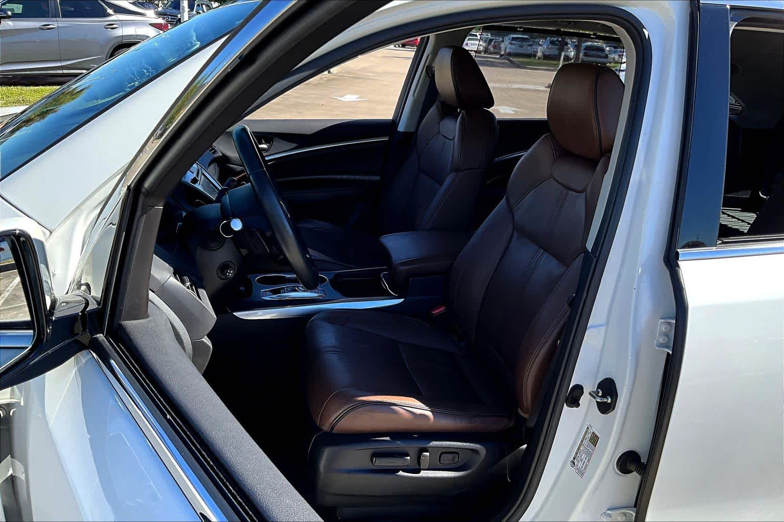 2017 Acura MDX w/Advance Pkg White Diamond Pearl at Sterling McCall Acura