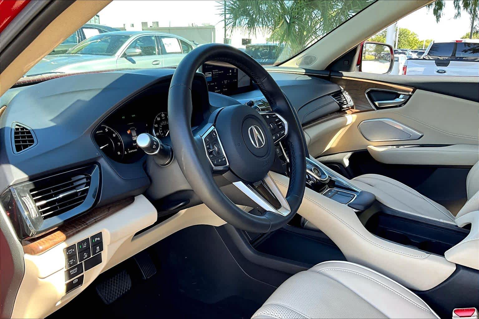 2020 Acura RDX w/Advance Pkg Performance Red Pearl at Sterling McCall Acura