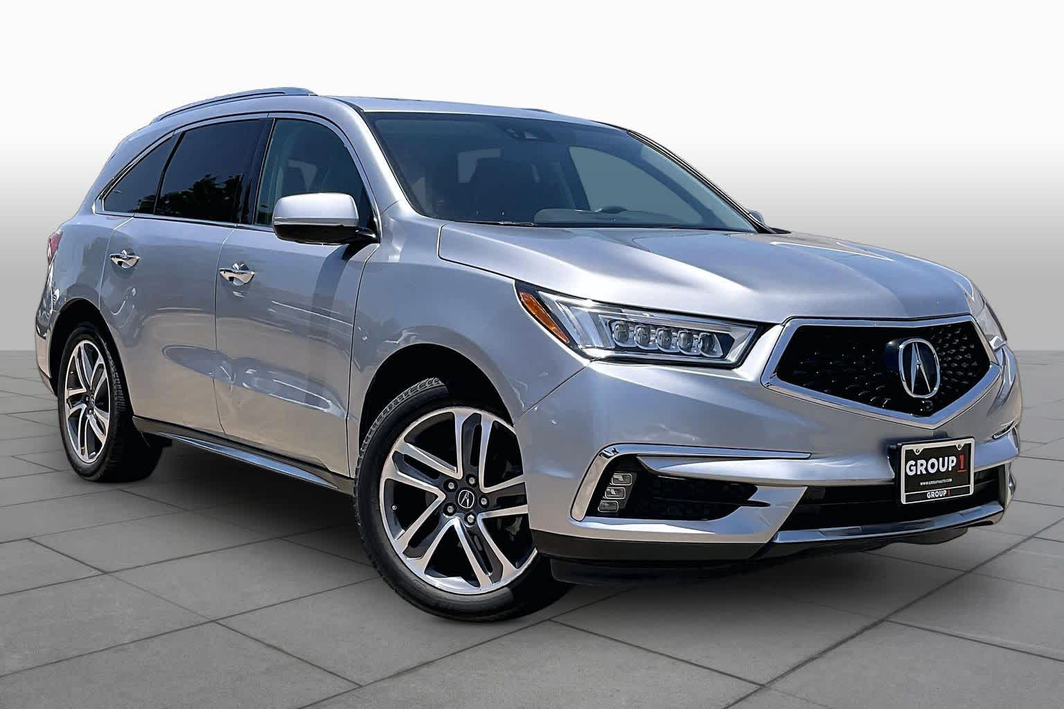 2018 Acura MDX w/Advance/Entertainment Pkg Lunar Silver Metallic at Group 1 Toyota Southwest