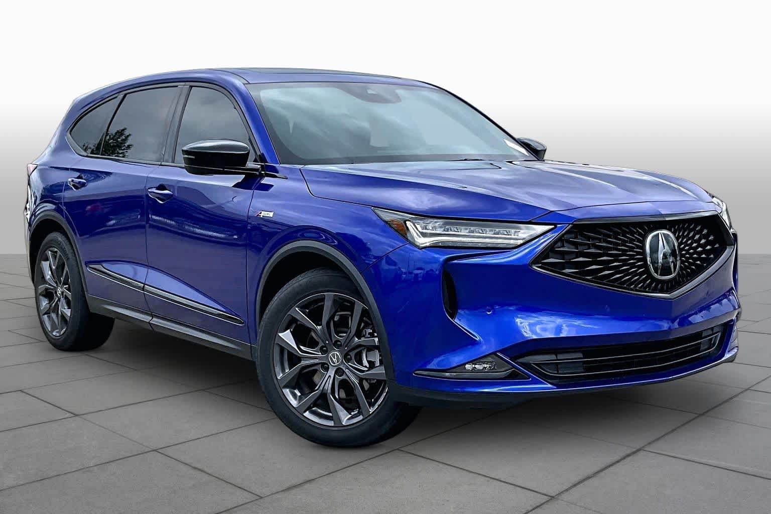 2024 Acura MDX w/A-Spec Package Apex Blue Pearl at AutoNation Chrysler Jeep Dodge Ram Spring