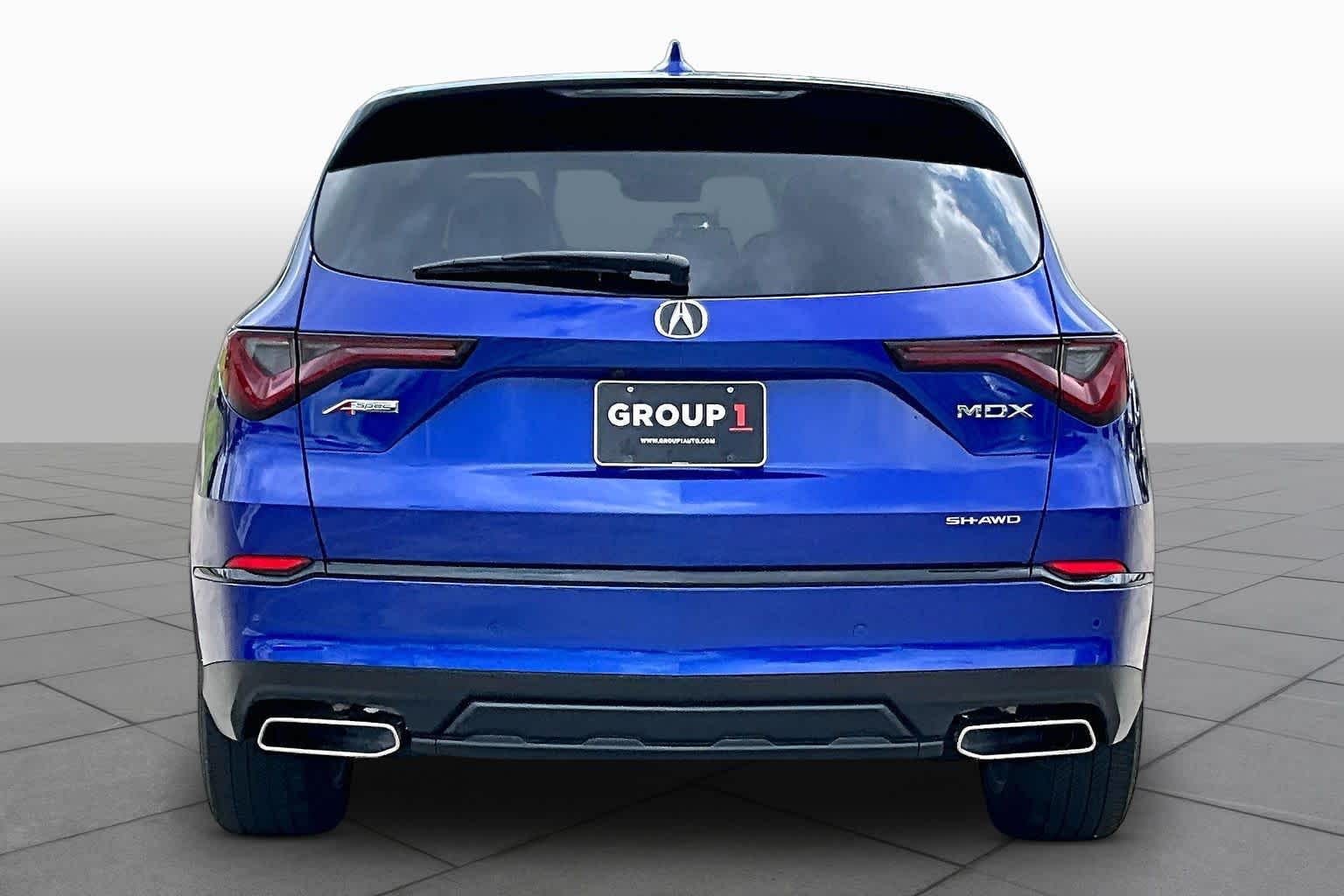 2024 Acura MDX w/A-Spec Package Apex Blue Pearl at AutoNation Chrysler Jeep Dodge Ram Spring