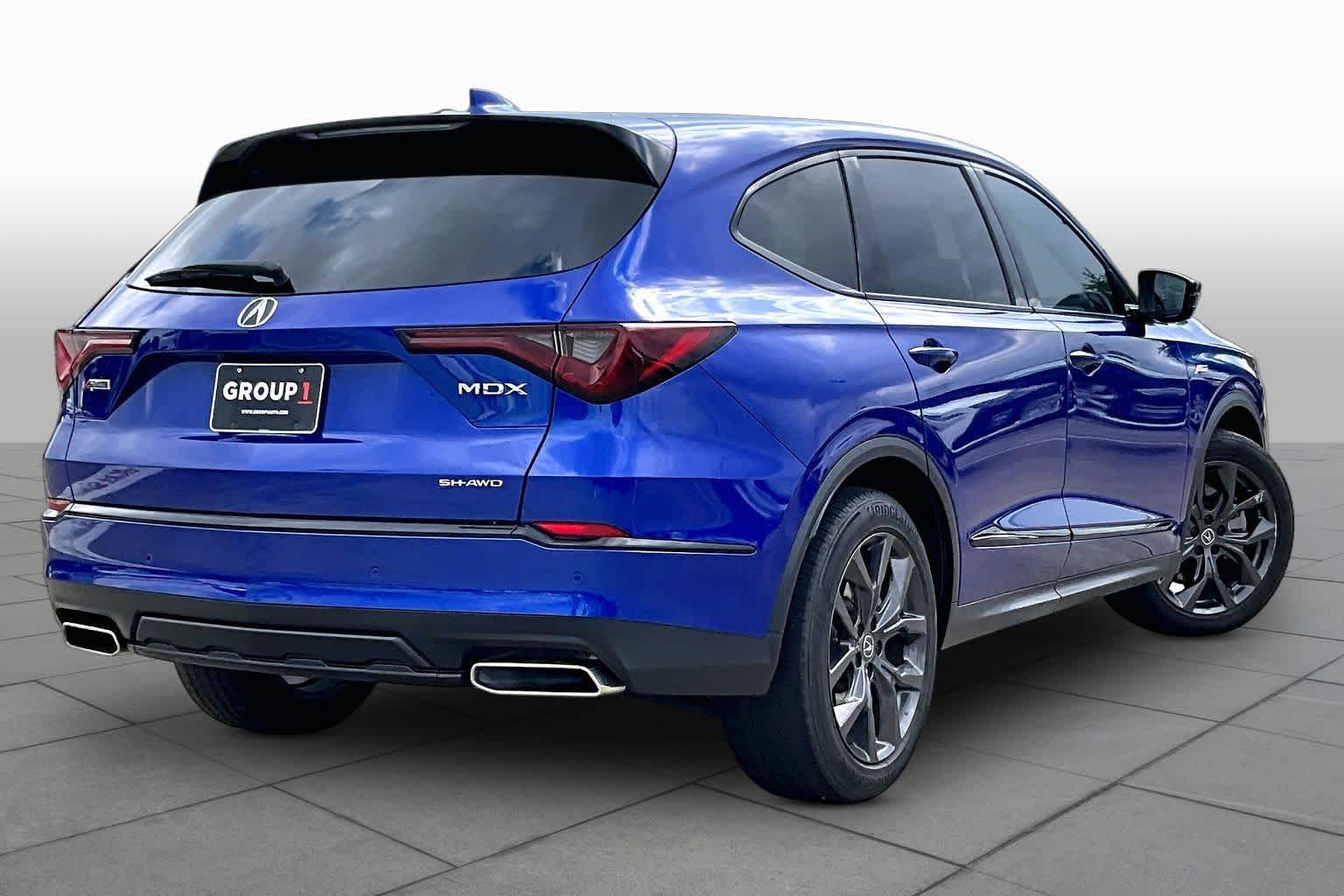 2024 Acura MDX w/A-Spec Package Apex Blue Pearl at AutoNation Chrysler Jeep Dodge Ram Spring