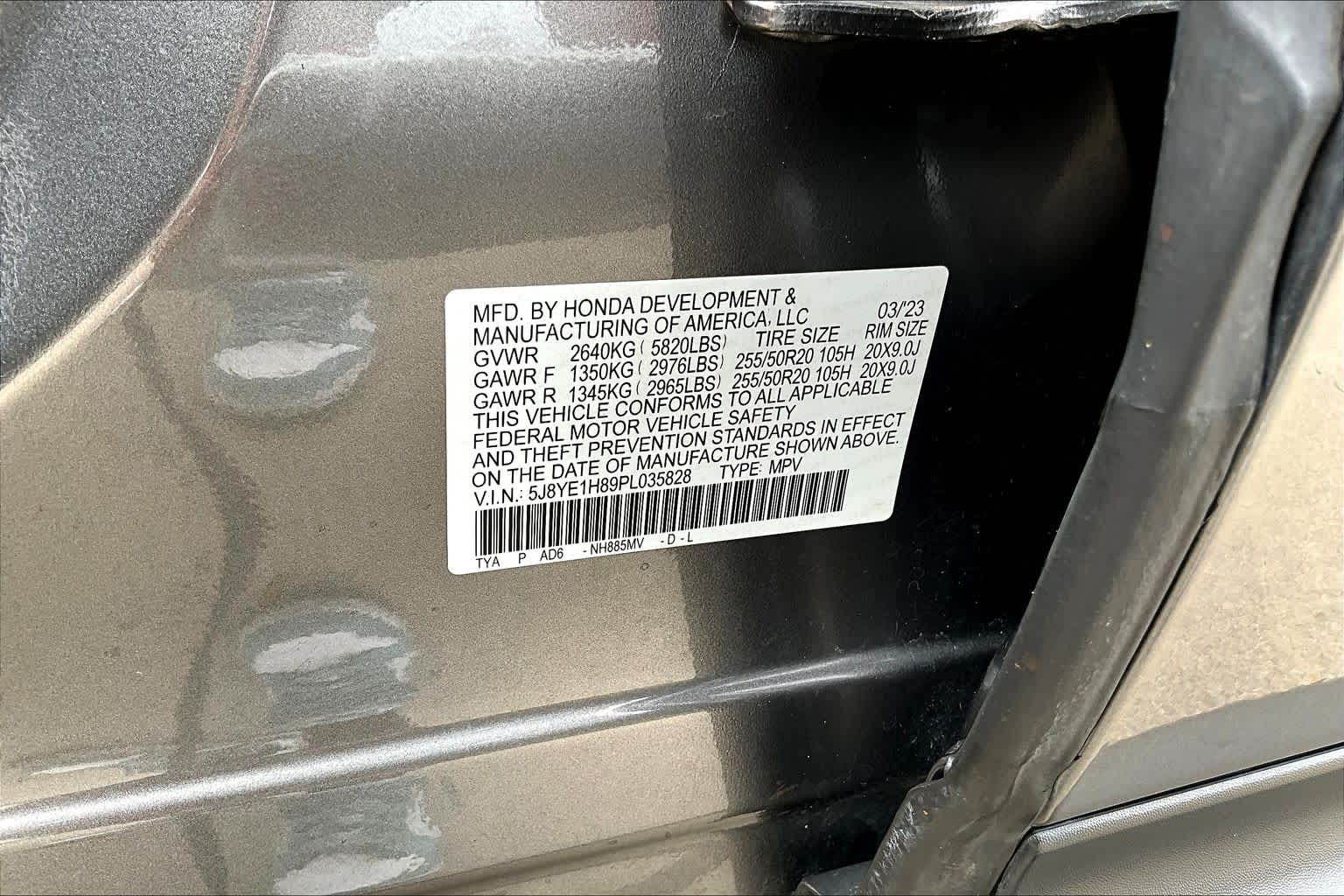 2023 Acura MDX w/Advance Package Liquid Carbon Metallic at AutoNation Chrysler Jeep Dodge Ram Spring