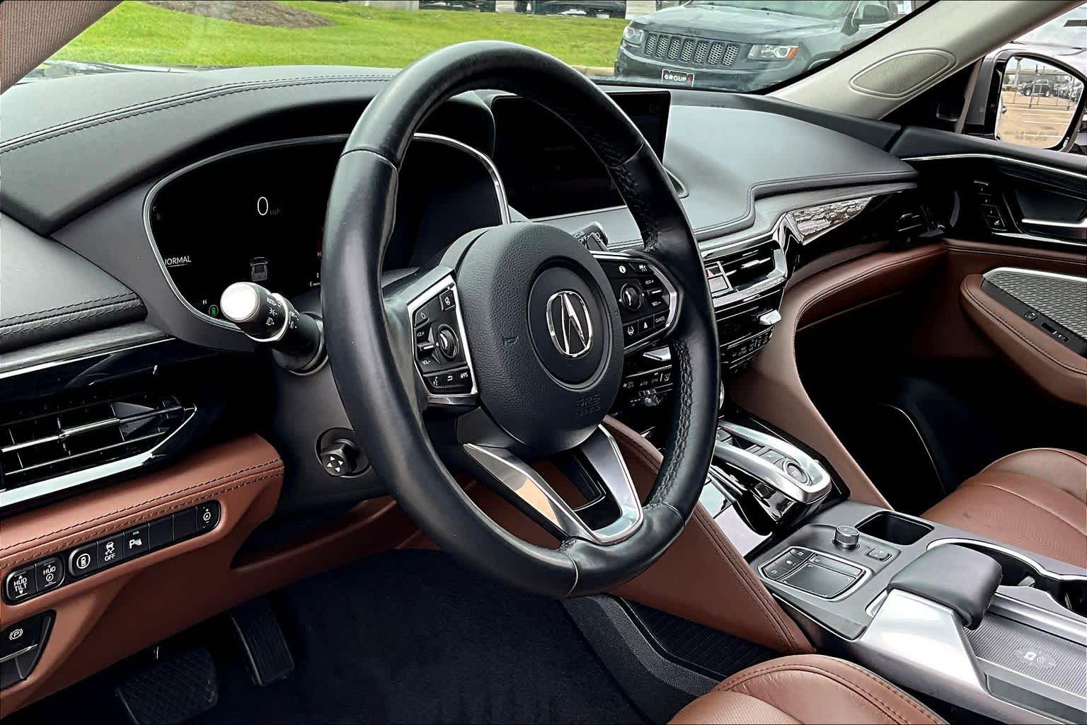 2023 Acura MDX w/Advance Package Liquid Carbon Metallic at AutoNation Chrysler Jeep Dodge Ram Spring