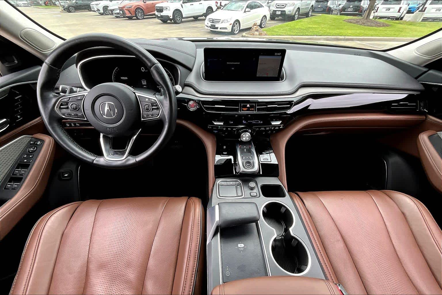 2023 Acura MDX w/Advance Package Liquid Carbon Metallic at AutoNation Chrysler Jeep Dodge Ram Spring