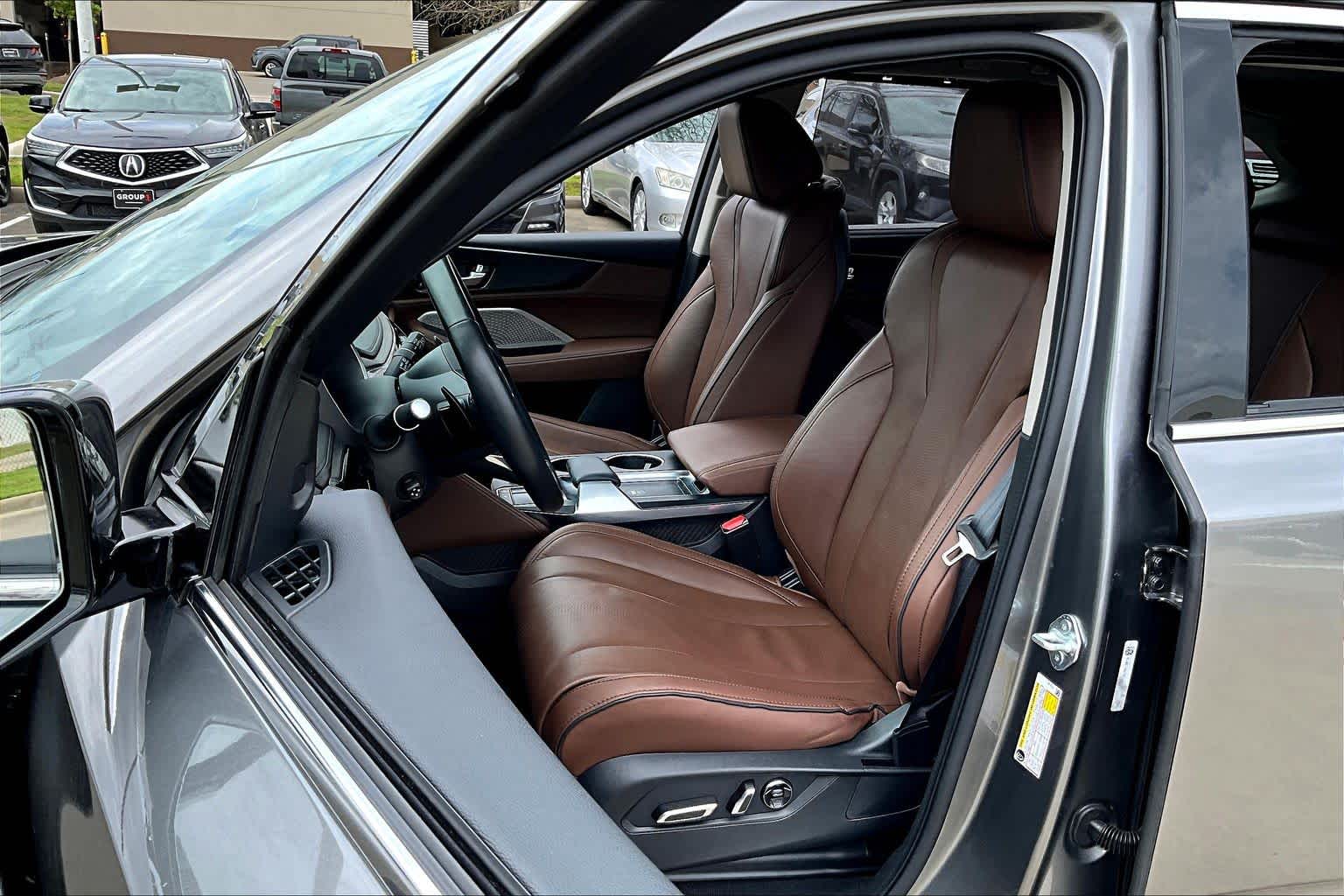 2023 Acura MDX w/Advance Package Liquid Carbon Metallic at AutoNation Chrysler Jeep Dodge Ram Spring