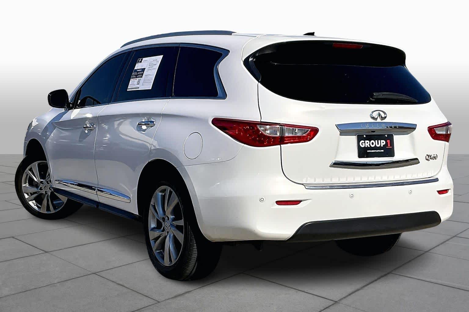 2013 INFINITI JX35  Moonlight White at Lexus Southwest Houston