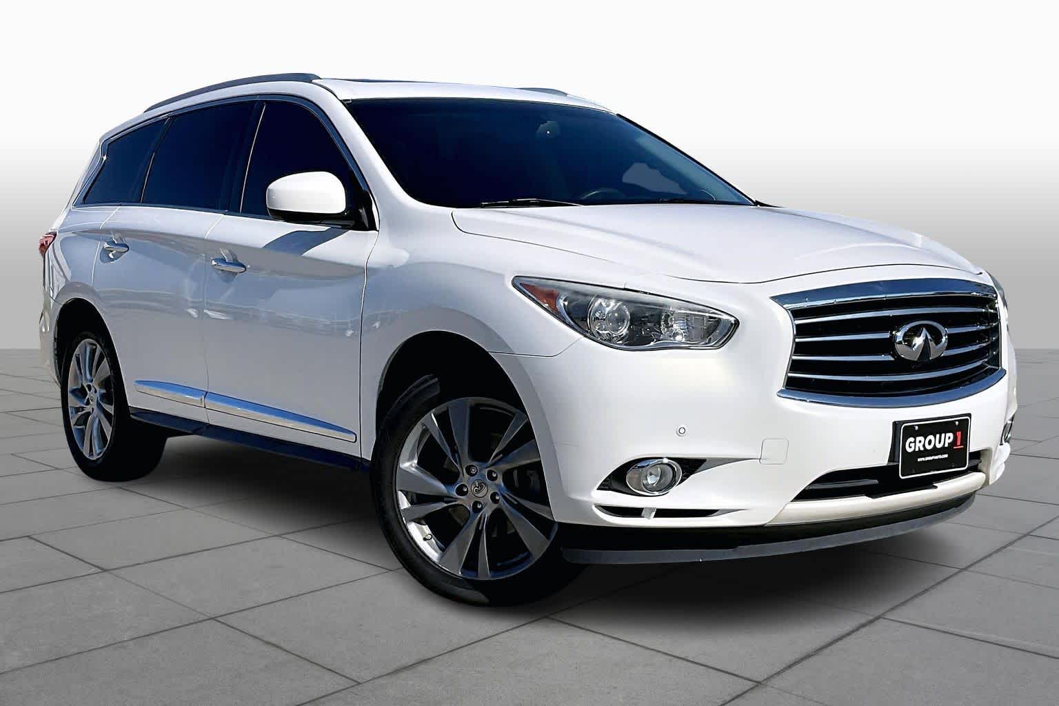 2013 INFINITI JX35  Moonlight White at Sterling McCall Nissan
