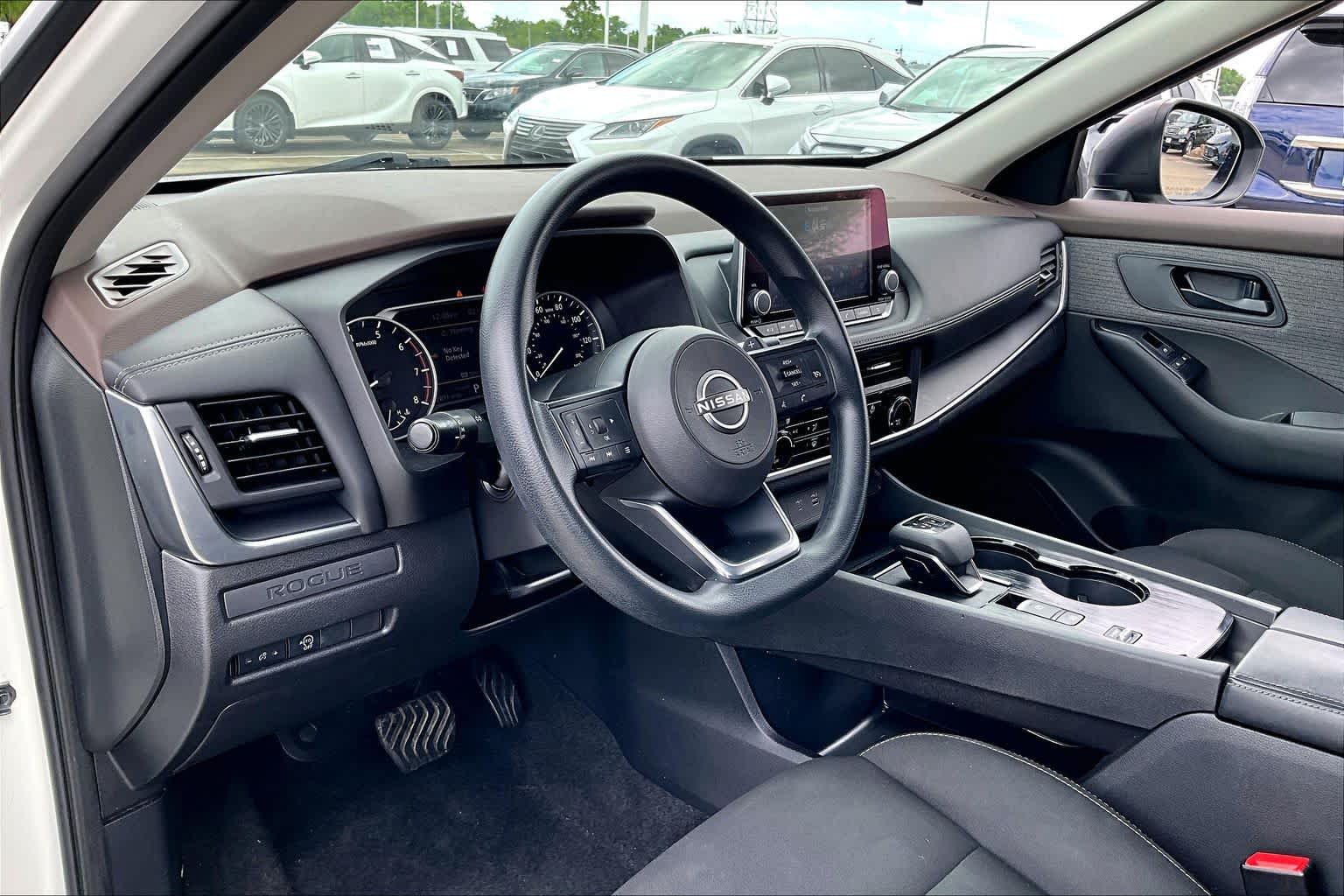 2023 Nissan Rogue S Glacier White at Lone Star Chevrolet