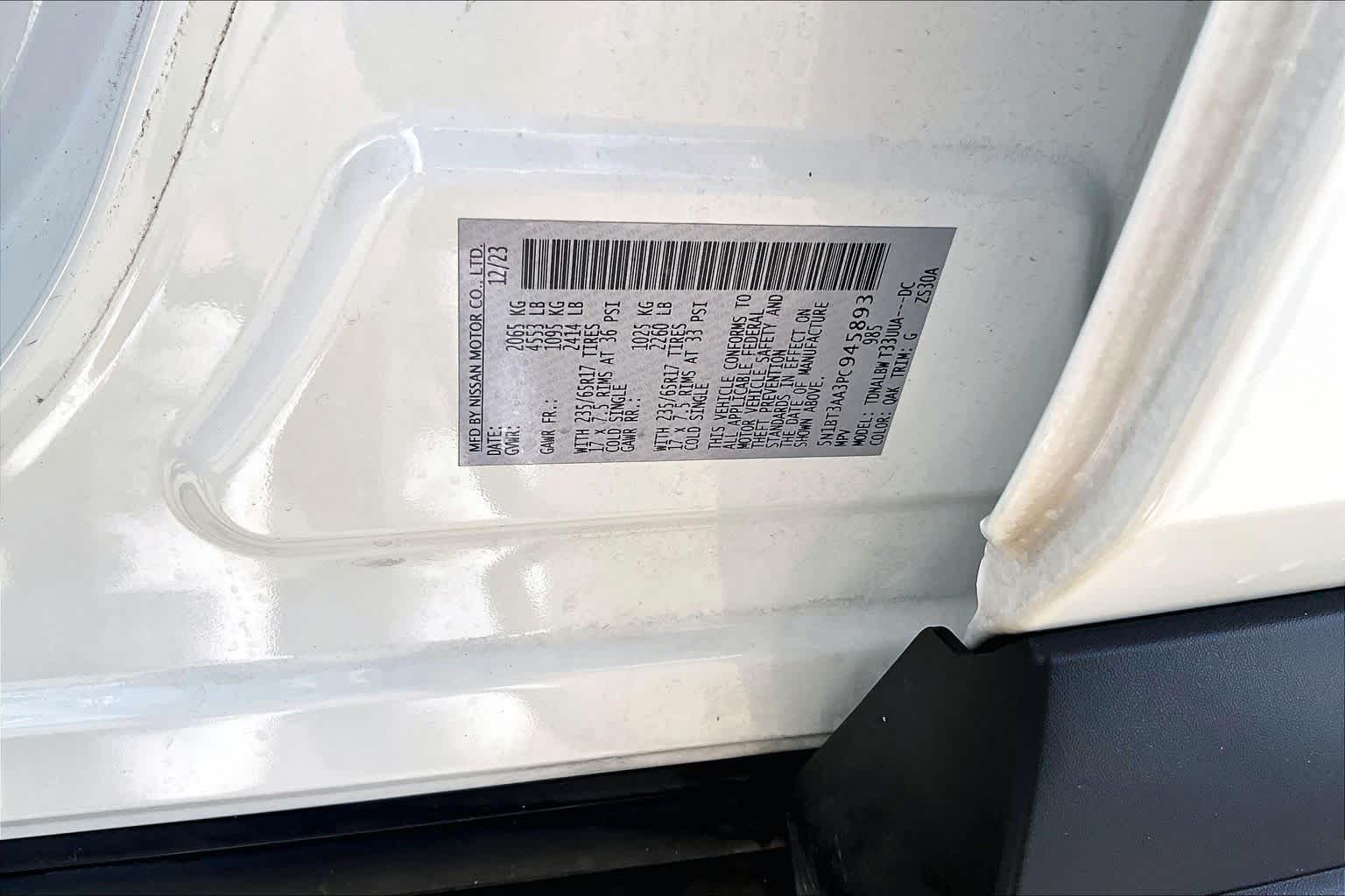 2023 Nissan Rogue S Glacier White at Davis Chevrolet