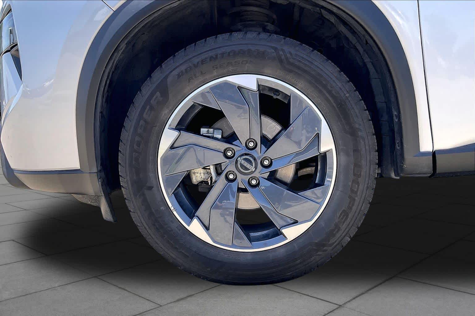 2025 Nissan Rogue SV Brilliant Silver Metallic at Sterling McCall Nissan