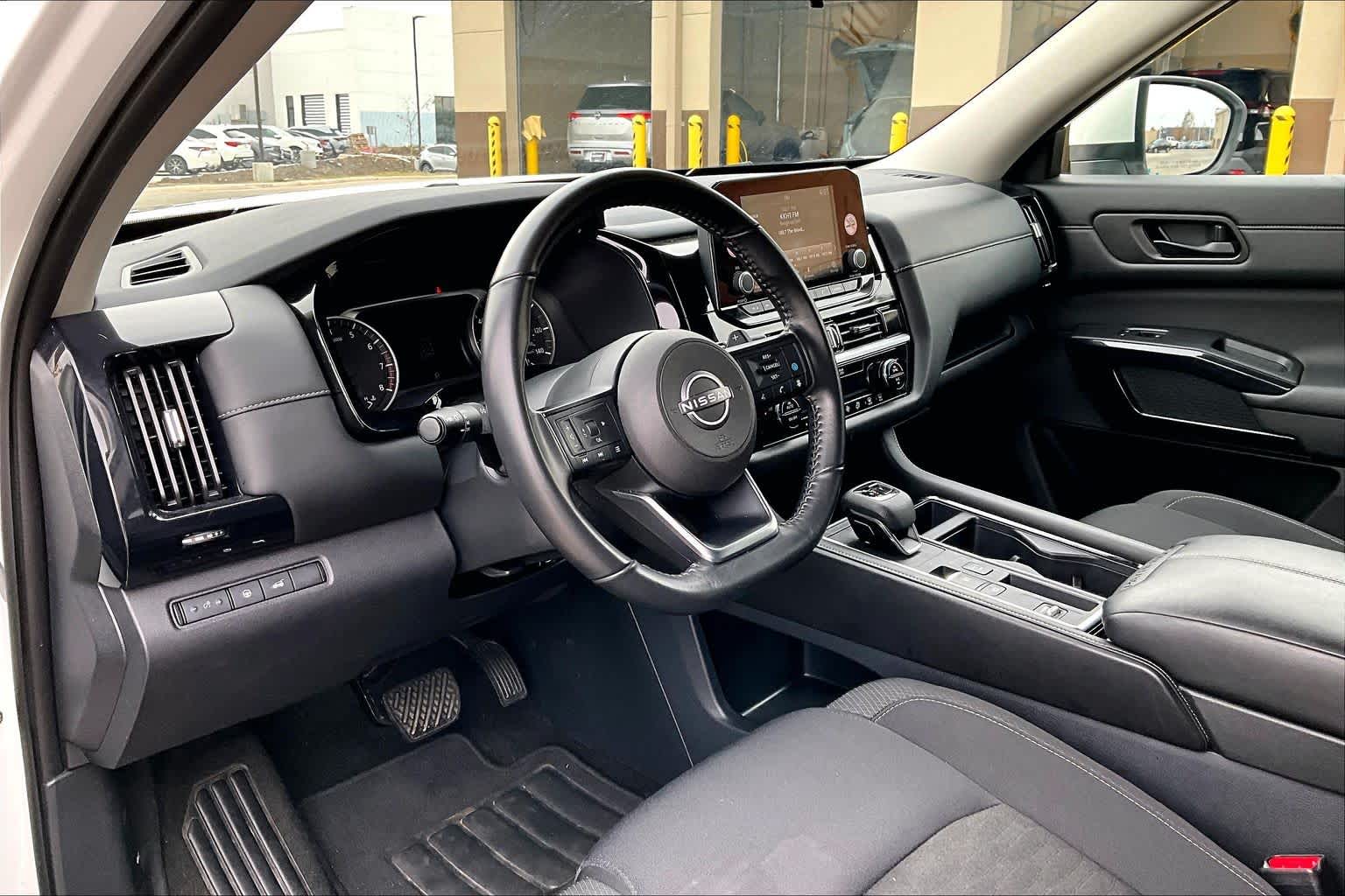 2025 Nissan Pathfinder SV Glacier White at Sterling McCall Nissan