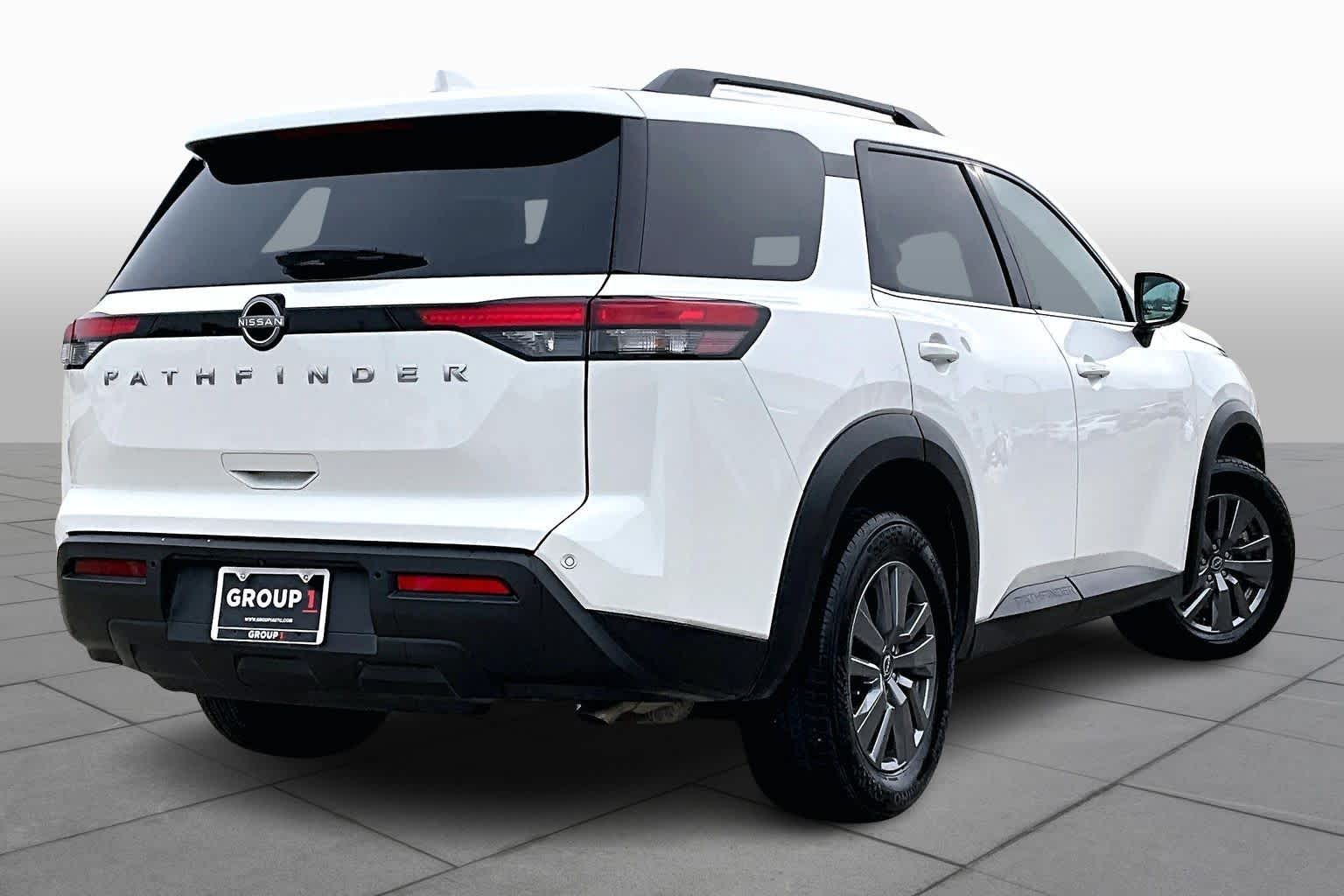 2025 Nissan Pathfinder SV Glacier White at Sterling McCall Nissan