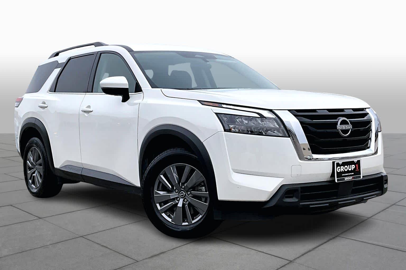 2025 Nissan Pathfinder SV Glacier White at Sterling McCall Nissan