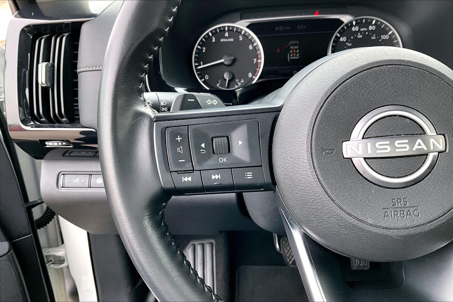 2025 Nissan Pathfinder SV Glacier White at Sterling McCall Nissan