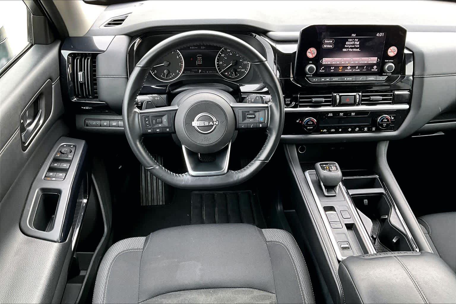 2025 Nissan Pathfinder SV Glacier White at Sterling McCall Nissan