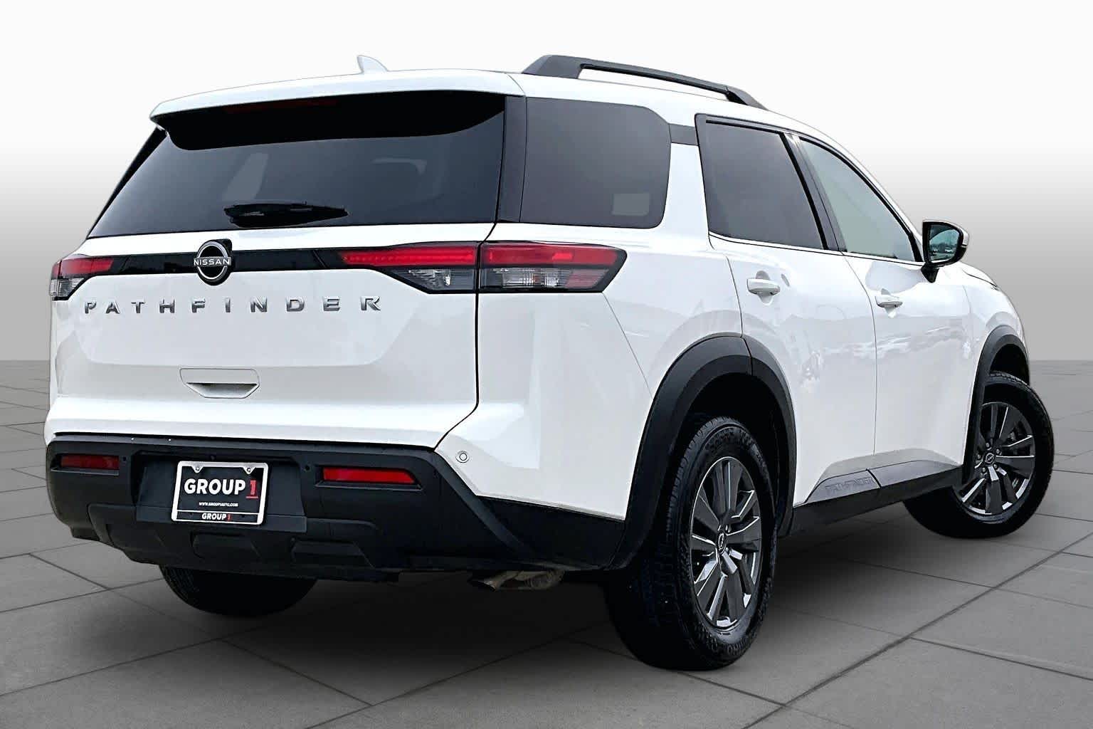 2025 Nissan Pathfinder SV Glacier White at Sterling McCall Nissan