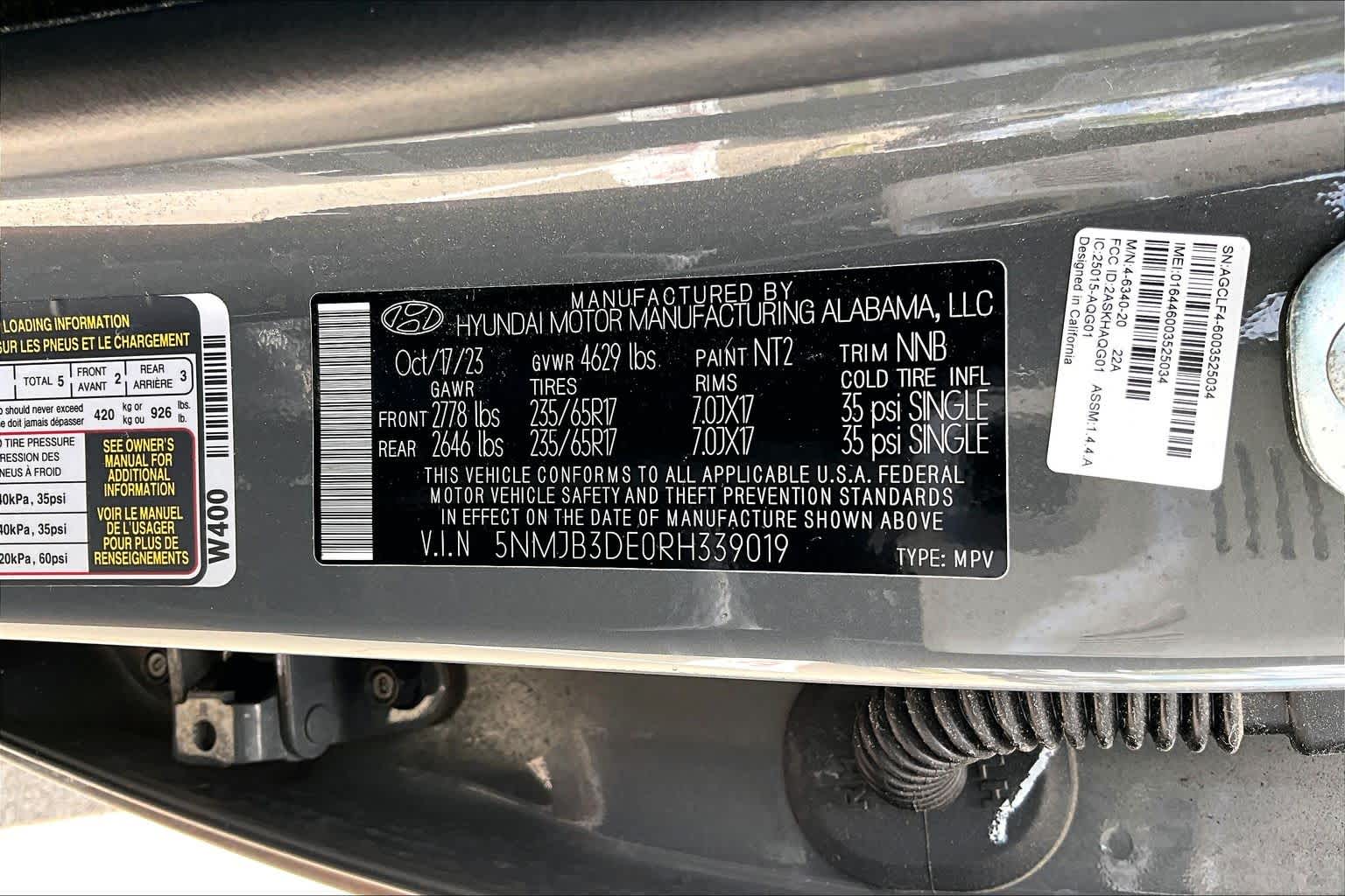2024 Hyundai Tucson SEL Hampton Gray at HGreg Houston