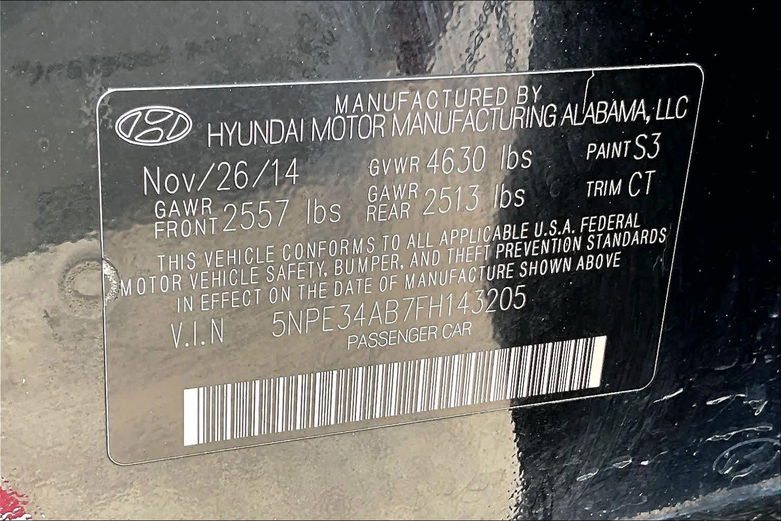 2015 Hyundai Sonata 2.0T Limited Phantom Black at HGreg Houston