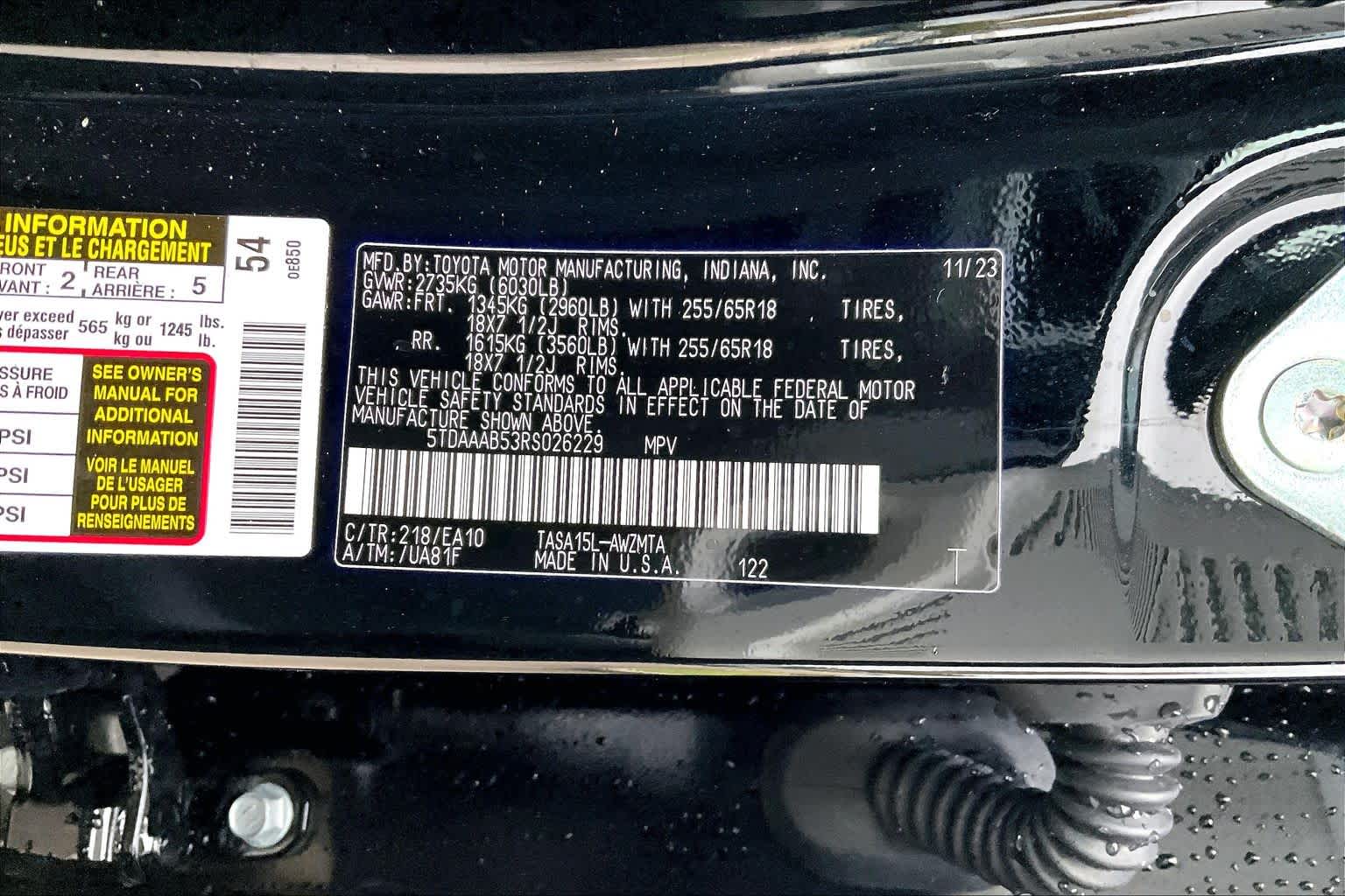 2024 Toyota Grand Highlander XLE Midnight Black Metallic at AutoNation Toyota Gulf Fwy