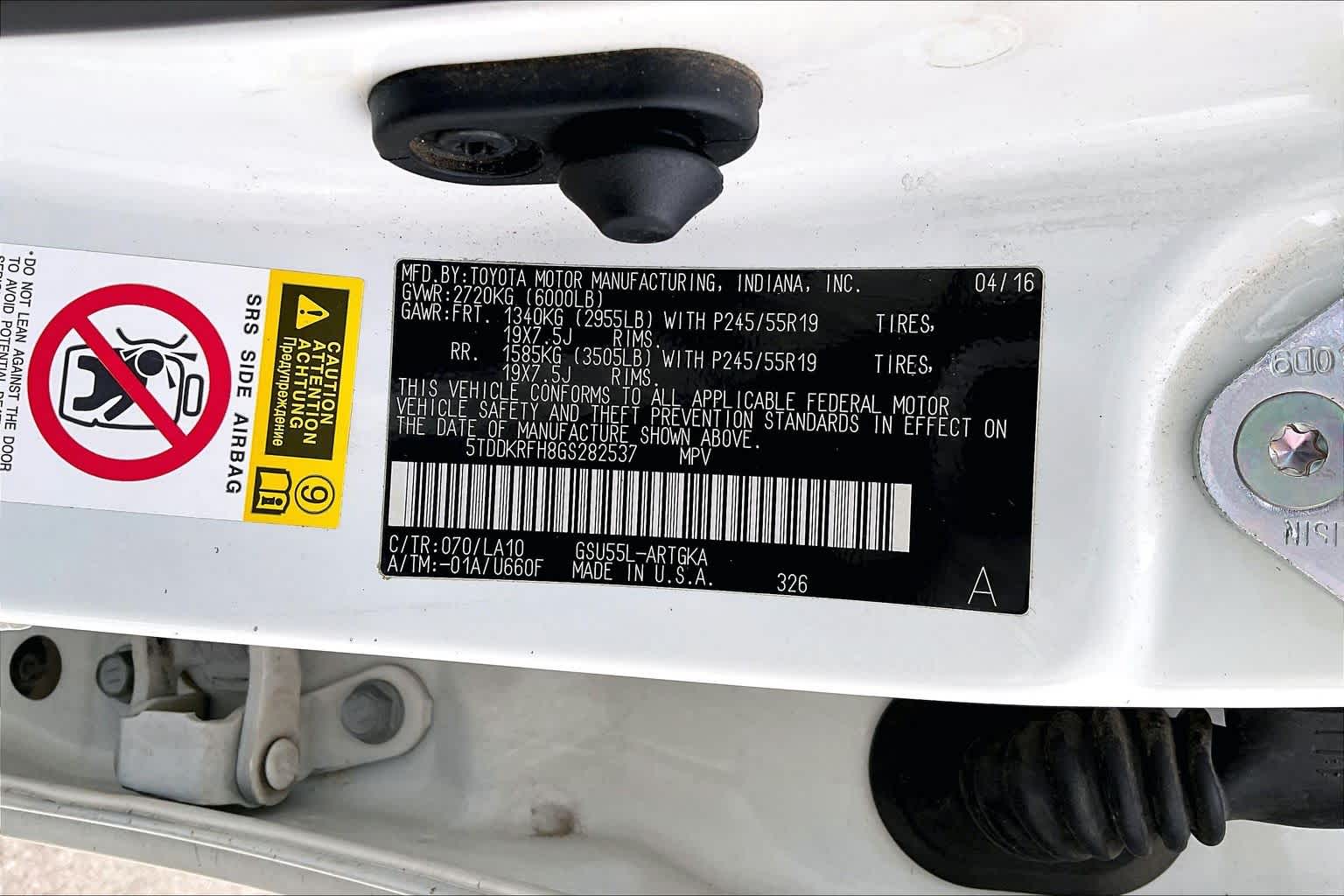 2016 Toyota Highlander Limited Blizzard Pearl at AutoNation USA Katy