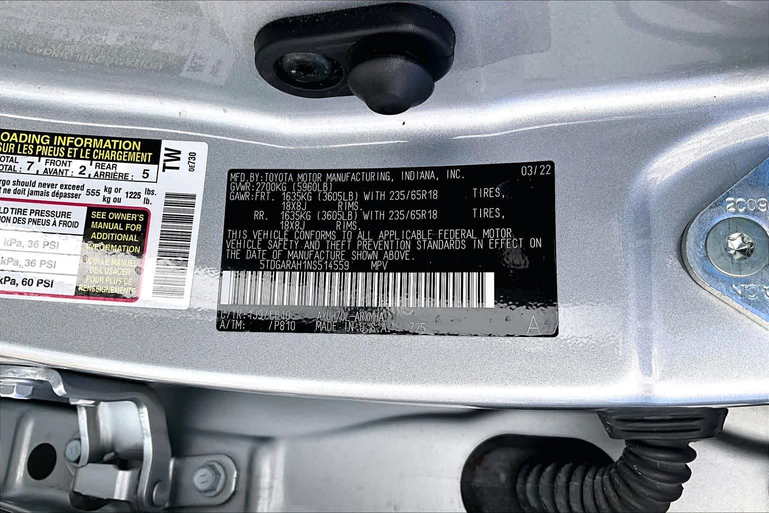 2022 Toyota Highlander Hybrid XLE Celestial Silver Metallic at AutoNation USA Katy