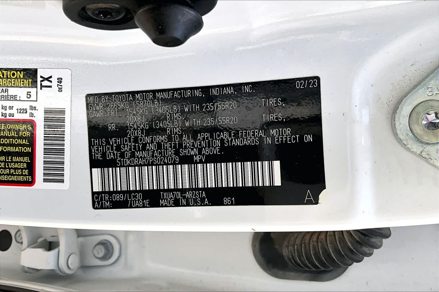 2023 Toyota Highlander XLE Wind Chill Pearl at Group 1 Toyota Southwest