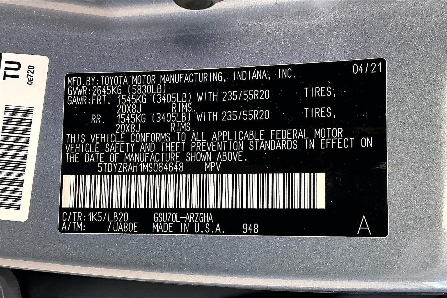 2021 Toyota Highlander Limited Moon Dust at AutoNation Toyota Gulf Fwy