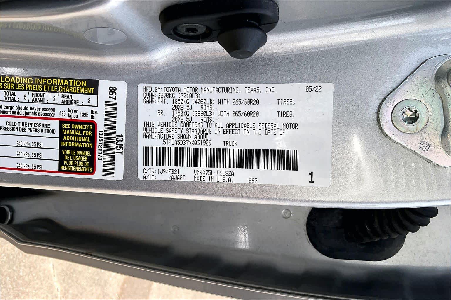 2022 Toyota Tundra SR5 Celestial Silver Metallic at Group 1 Toyota Southwest