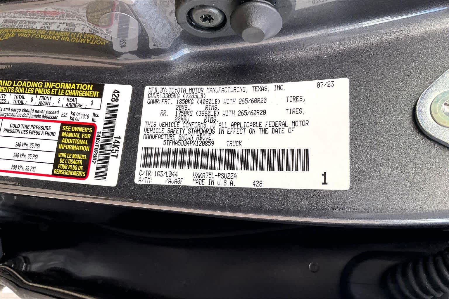 2023 Toyota Tundra 1794 Edition Magnetic Gray Metallic at Sterling McCall Nissan