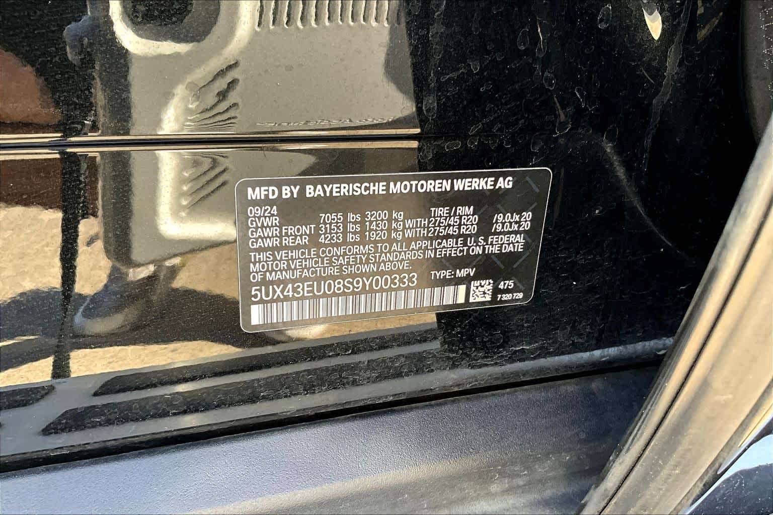 2025 BMW X5 xDrive50e Black Sapphire Metallic at Texan GMC Buick