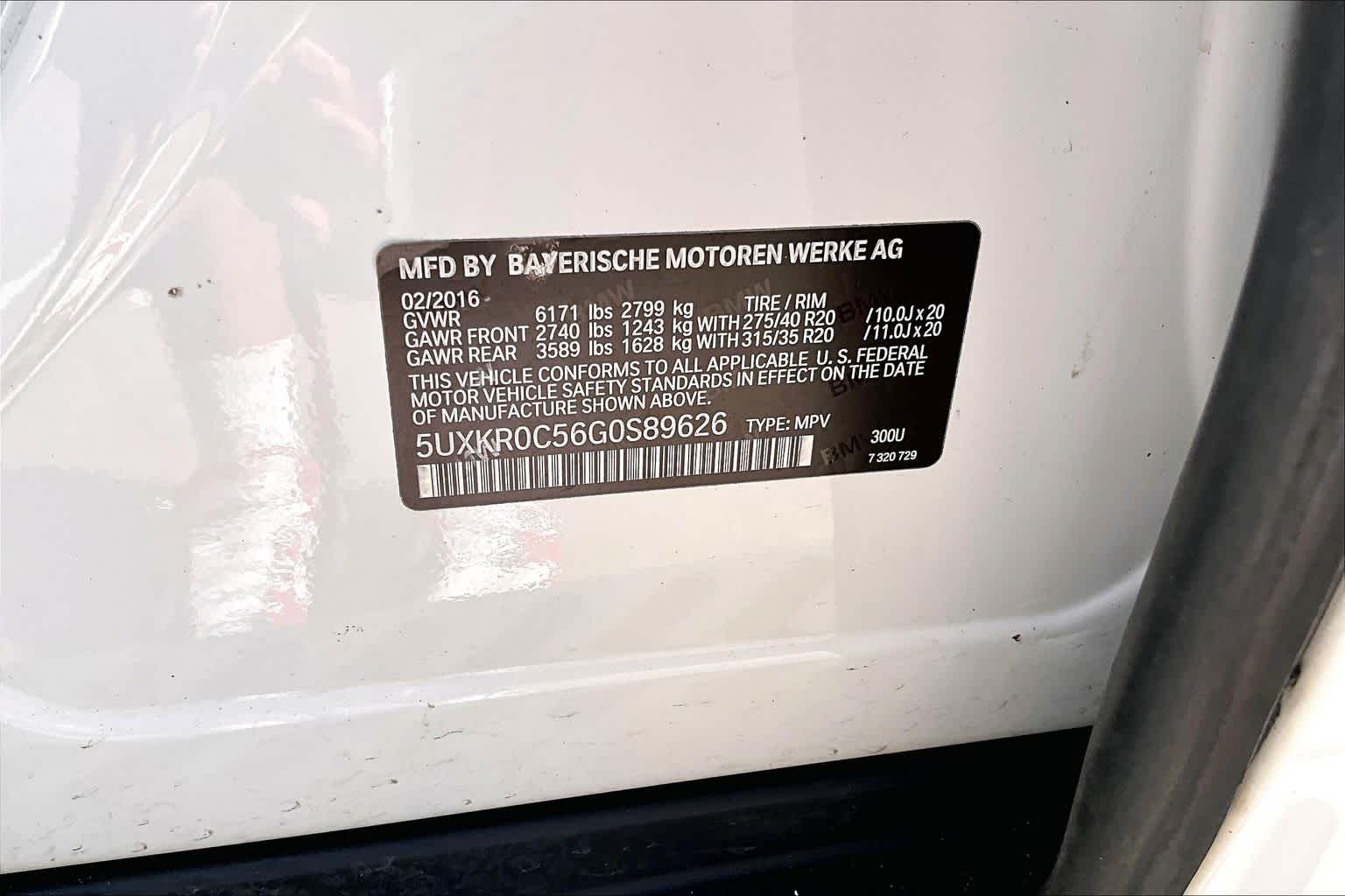 2016 BMW X5 xDrive35i Alpine White at BMW of West Houston