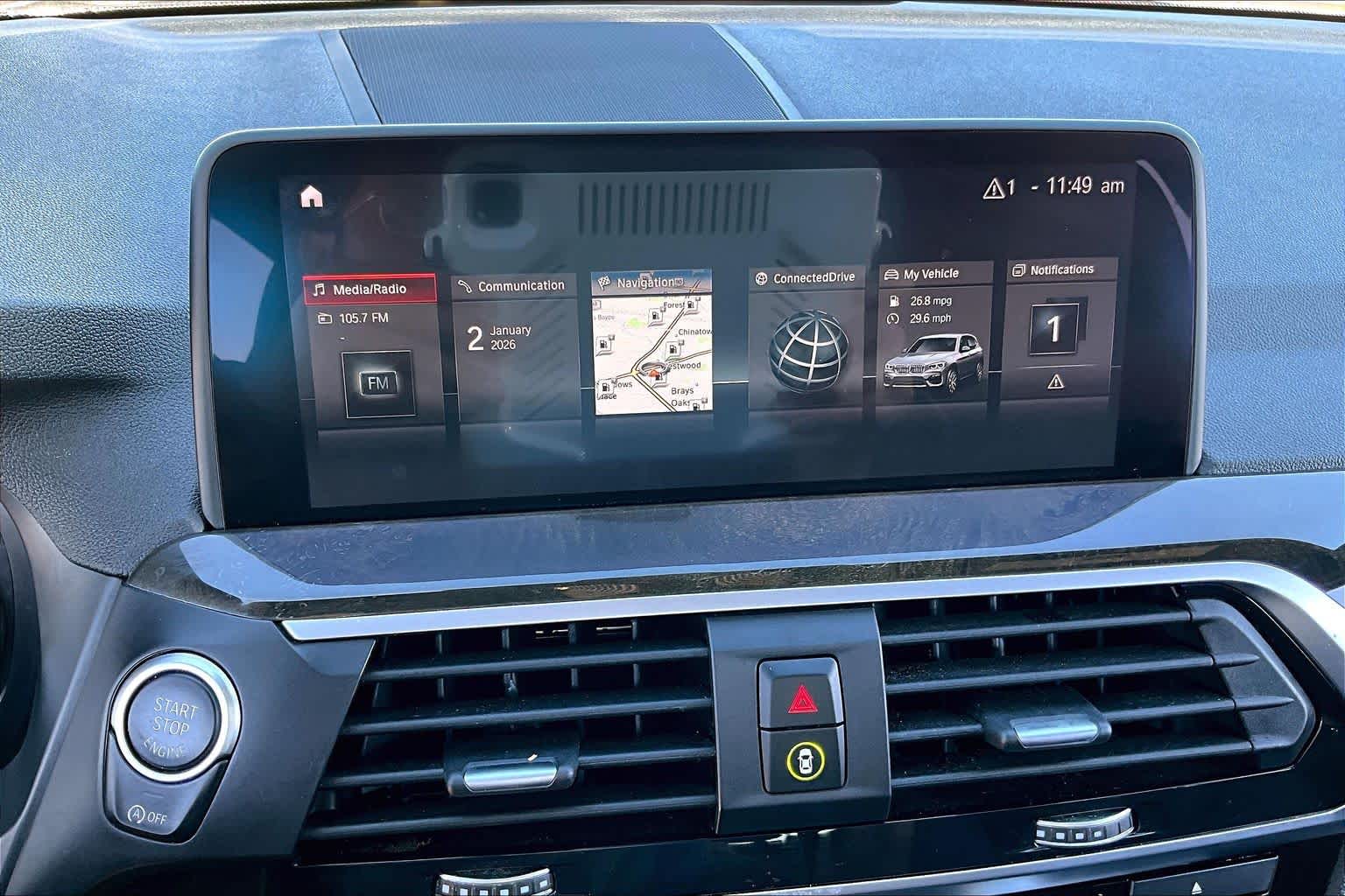 2019 BMW X3 sDrive30i Dark Graphite Metallic at Lexus of Clear Lake