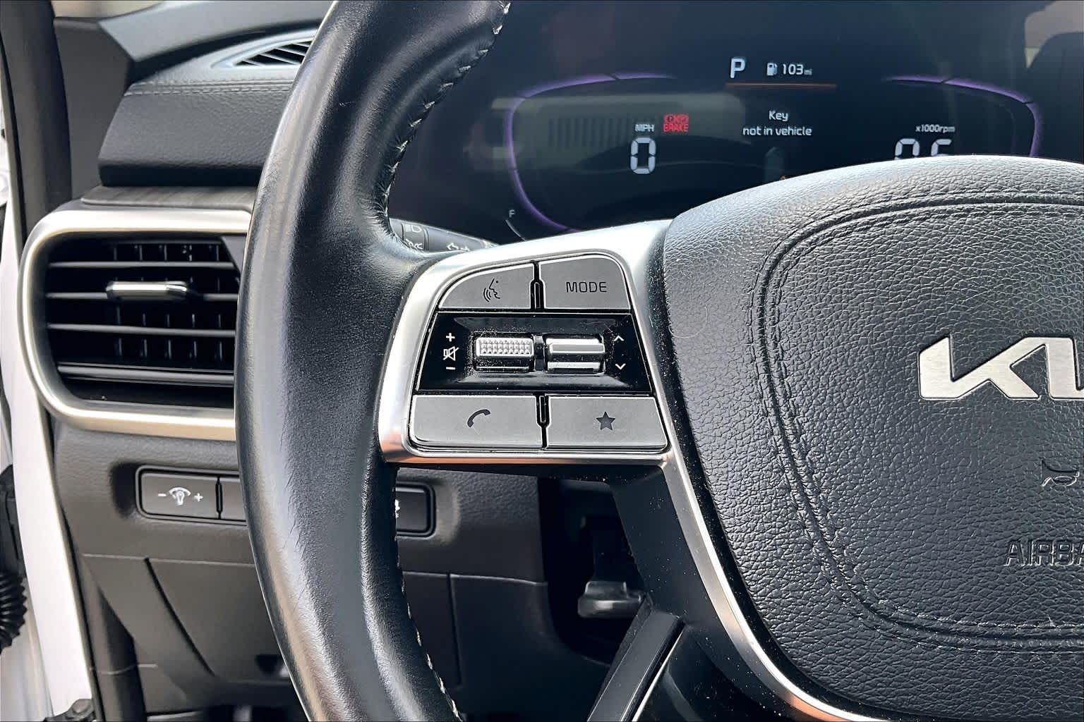 2024 Kia Telluride EX Glacial White Pearl at Friendly Ford Crosby