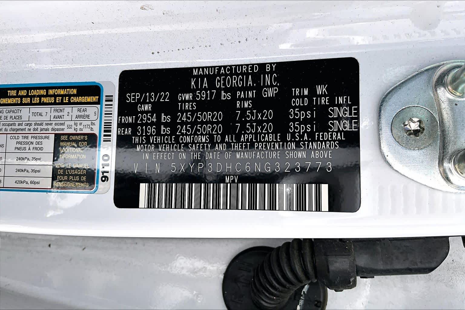 2022 Kia Telluride EX Glacial White Pearl at Westside Kia