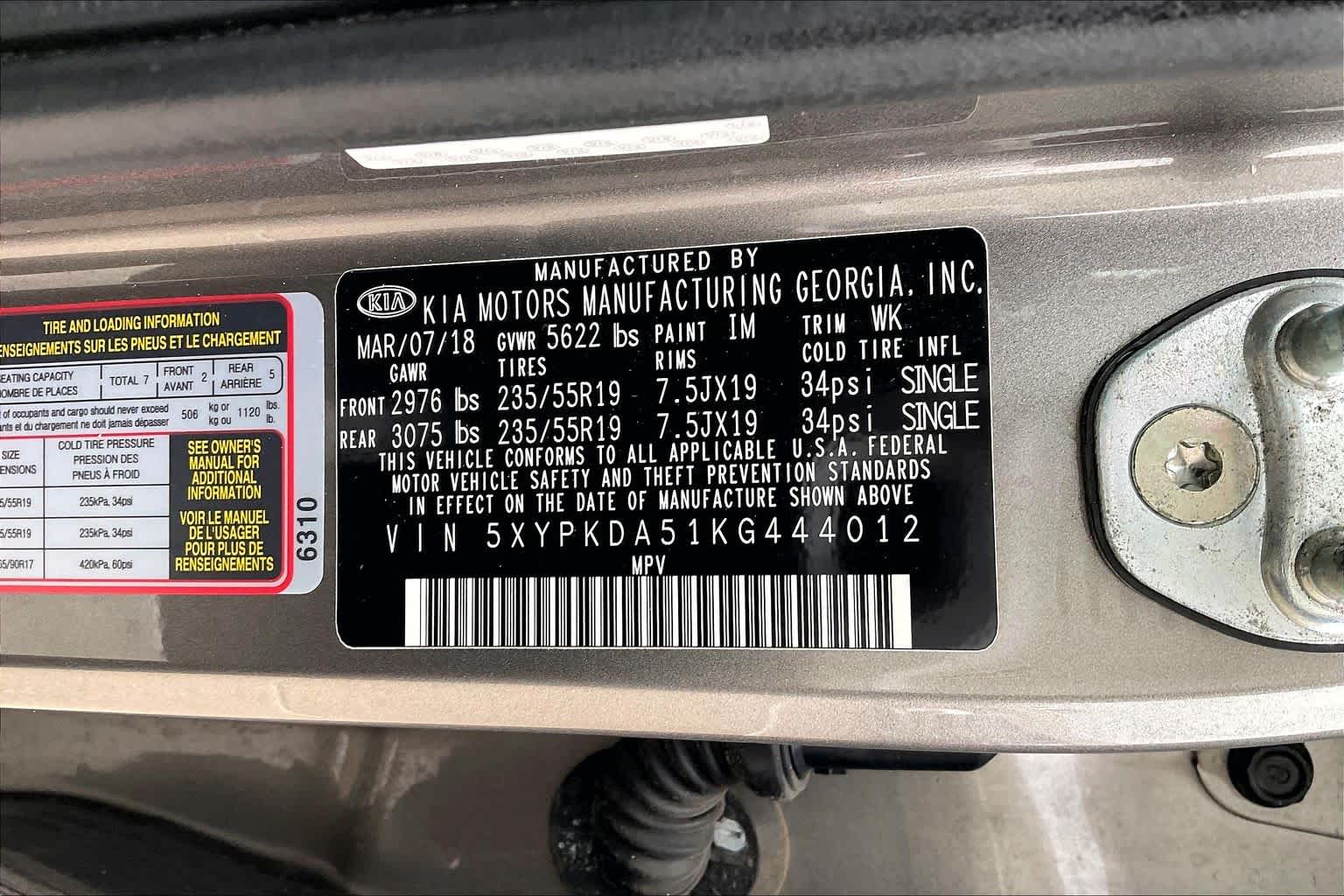 2019 Kia Sorento SX Limited V6 Titanium Silver at AutoNation USA Katy