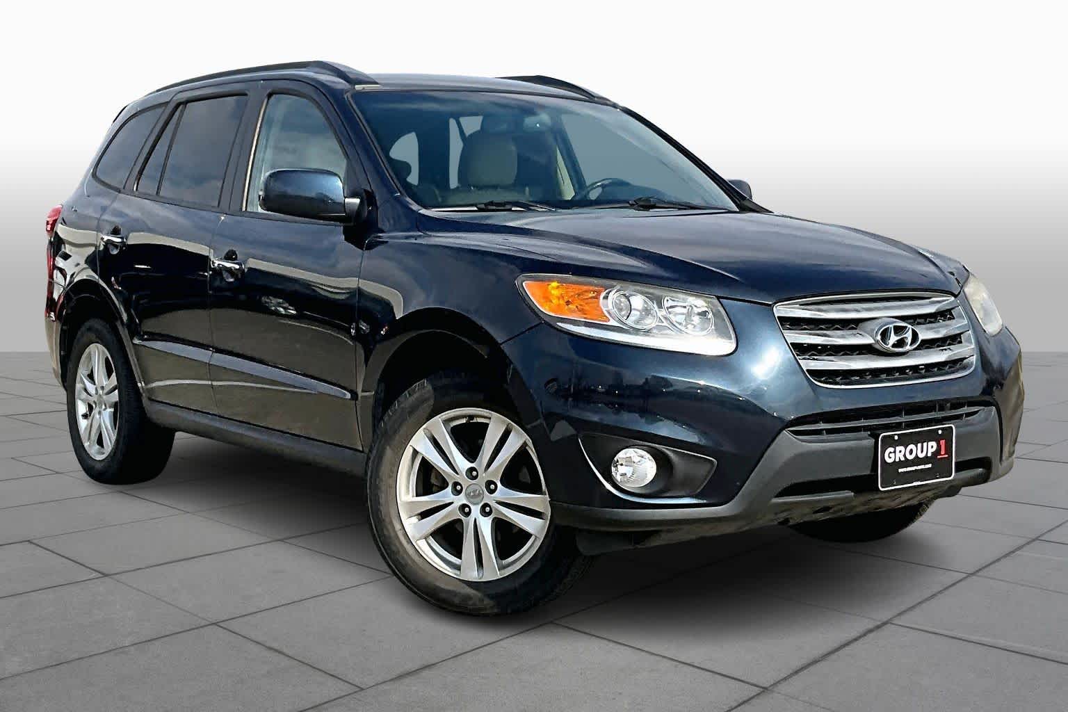 2012 Hyundai Santa Fe Limited Pacific Blue Pearl at Lexus Southwest Houston