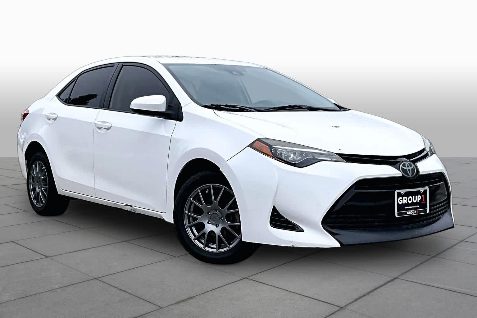 2018 Toyota Corolla LE Super White at AutoNation USA Katy
